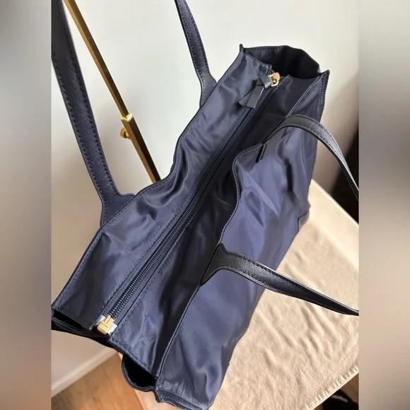 Tory Burch Navy Nylon Tote Bag - Picture 5 of 12